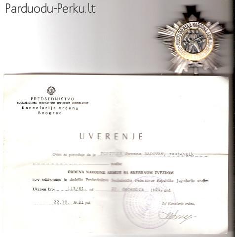 Jugoslavijos SFR ordinas