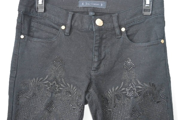 JUICY COUTURE juodi moteriški džinsai