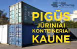Jūriniai konteineriai / jūrinis konteineris KAUNAS