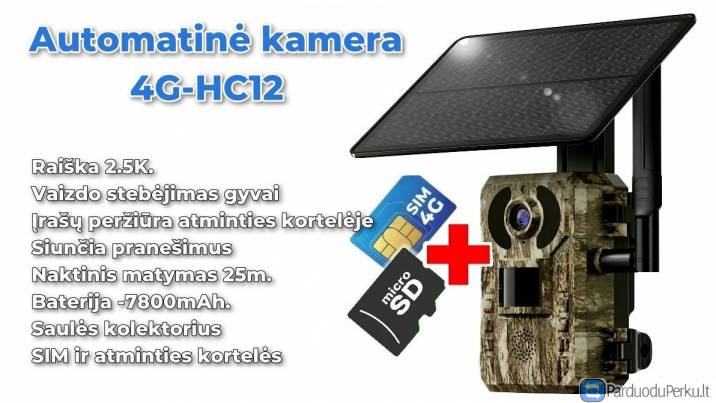 Kameros medžioklei, sodybų, statybviečių apsaugai