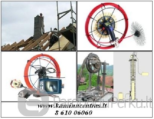 KAMINŲ IR DŪMTRAUKIŲ MONTAVIMAS, VALYMAS IR PATIKRA, MODULIN