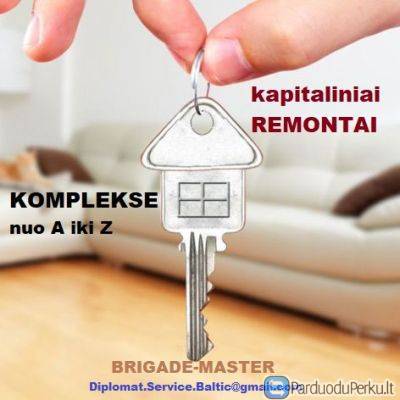 KAPITALINIAI remontai ar naujo busto įrengimas ir apdaila “nuo A iki Z”