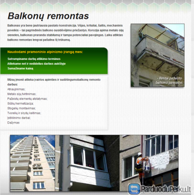 Kapitalinis Balkonu remontas - renovacija