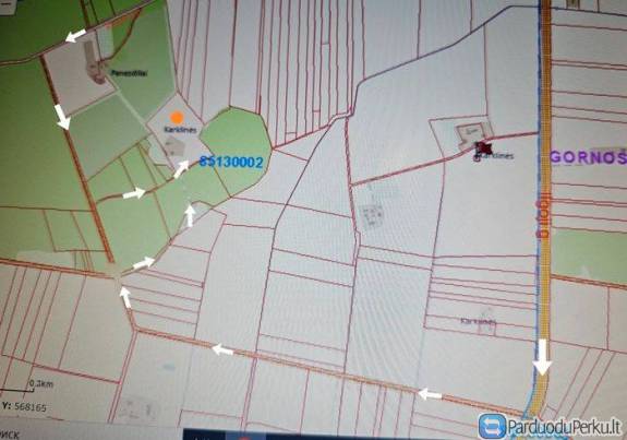 Karklinių k. parduodamas 310 a žemės ūkio paskirties žemės sklypas