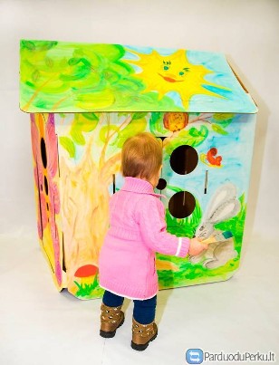 Kartoninis namelis nuotykiams. Nemokamas pristatymas