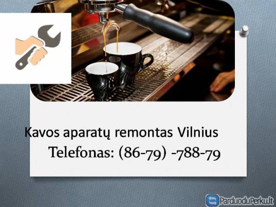 Kavos aparatu remontas Vilnius