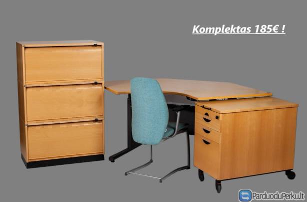 Keičiamo aukščio stalai iš Švedijos ir kiti biuro baldai