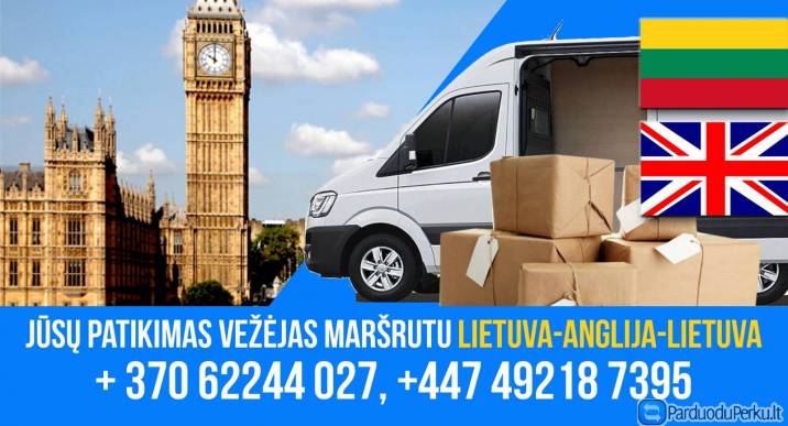 Keleivių, krovinių pervežimas į/iš Europa ir Angliją