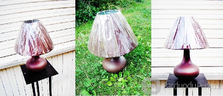 KERAMIKINĖS LEMPOS ( RUDA IR BALTA) 38LT