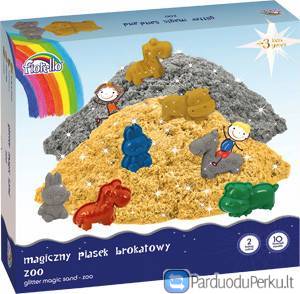 Kinetinis smėlis vaikų lavinimo bei atsipalaidavimo priemonė