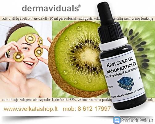 Kivių sėklų aliejaus nanodalelės dermaviduals®