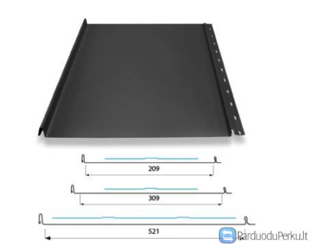 Klasikinė stogo ir fasado danga.