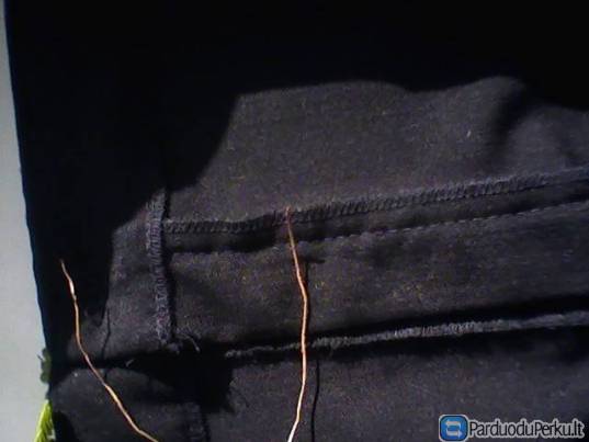 Klasikinės kelnės juodas dryžuotas naujas