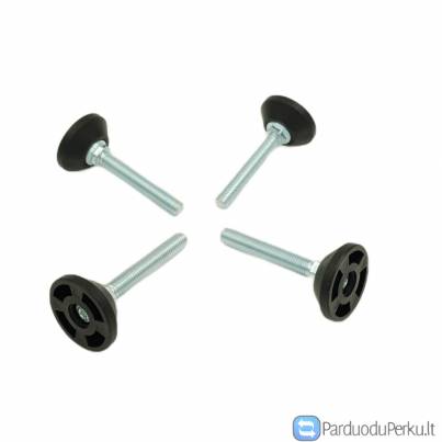 Kojelės ir padukai baldams