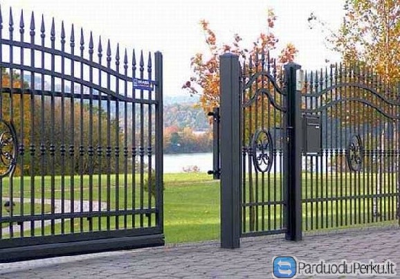 Kokybiškos tvoros, vartai, varteliai. Automatika