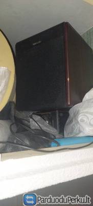 Kompiuterių kolonėlės žemųjų dažnių garsiakalbis plius Sony kolonėlės