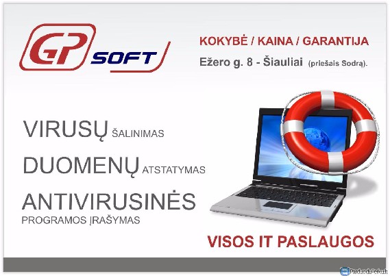 KOMPIUTERIŲ REMONTAS ŠIAULIUOSE, ŠIAULIŲ RAJ.