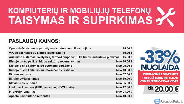 Kompiuterių remontas Vilniuje