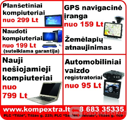 Pirkite kompiuterį, jo dalis