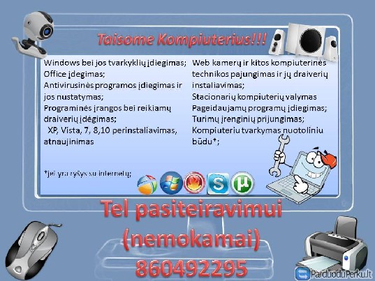 Kompiuterio operacinės sistemos, ir jos visu priedu ir progr