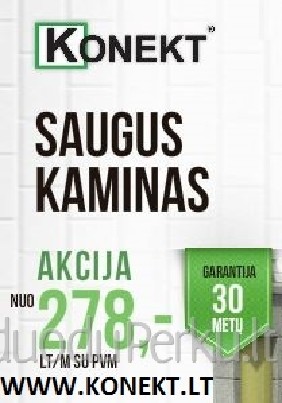Konekt kaminai nemokamas pristatymas