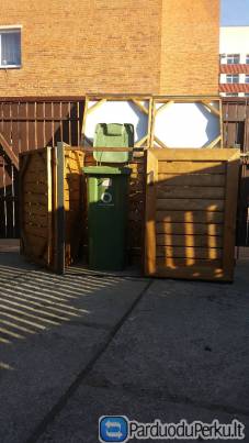 konteinerio namelis. siuksliu konteinerio stogine