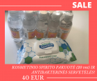 Kosmetinis spiritas ir antibakterinės servetėlės