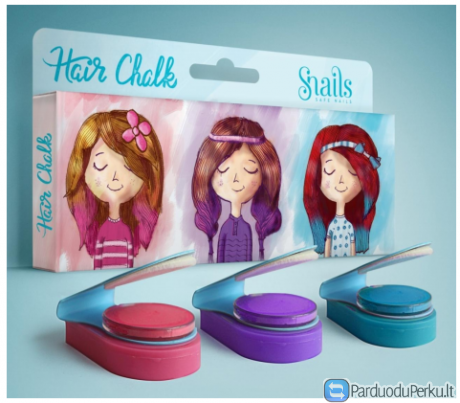 Kreidelės dažyti vaikų plaukus SNAILS