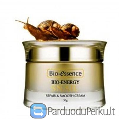 Kremas veidui iš sraigių gleivių Bio-essence