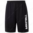 Krepšinio šortai su užrašu "BASKETBALL" ant kairės pusės.