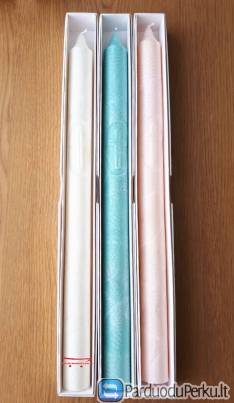 Krikšto žvakės su popierine dėžute