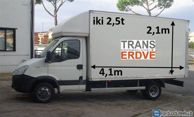 Krovinių pervežimas iki 2,5t. Kaune