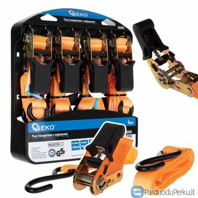Krovinių tvirtinimo diržai 4vnt.