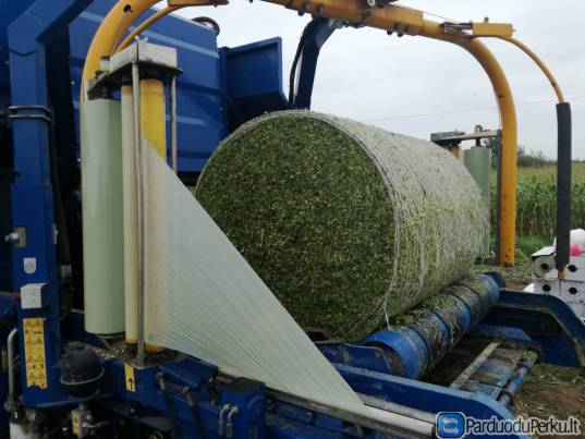 Kukurūzų silosas ir grūdainis rulonuose