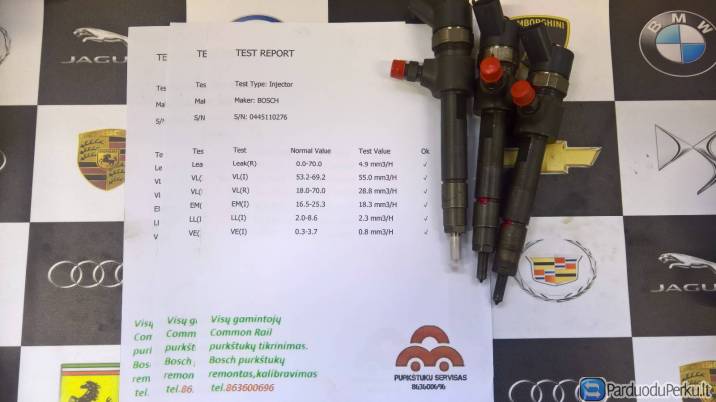 Kuro purkštukai Alfa Romeo, Fiat, Opel, Suzuki. 0445110276