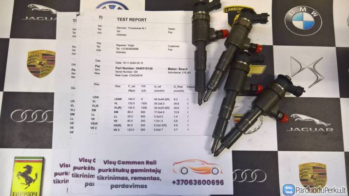 Kuro purkštukai Citroen-C2,C3,Xsara,Peugeot-206,307. 0445110135