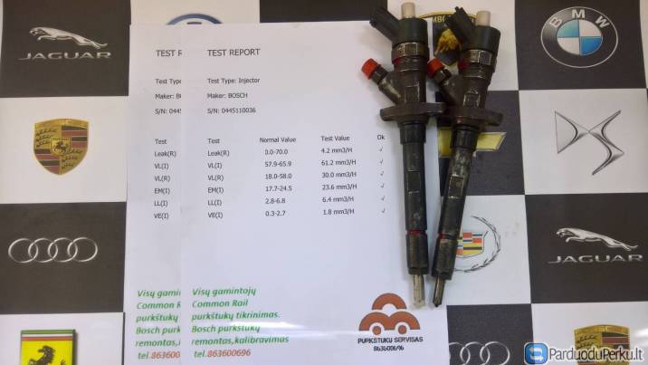 Kuro purkštukai Citroen, Fiat, Lancia, Peugeot. 0445110036