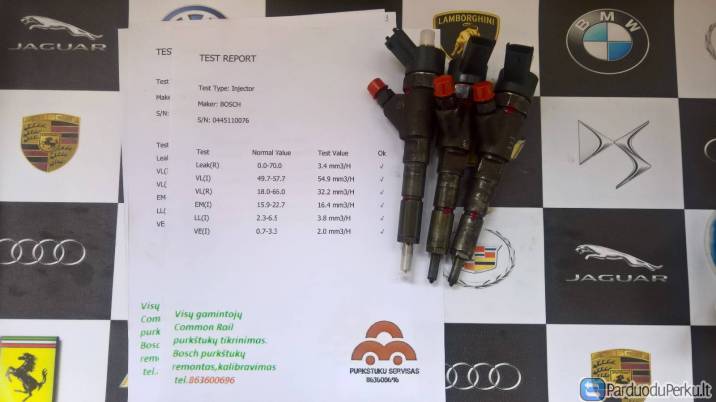 Kuro purkštukai Citroen, Fiat, Peugeot. 0445110076