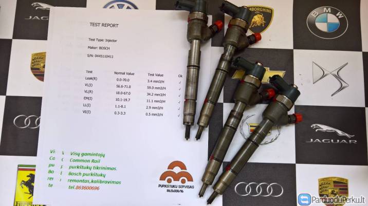 Kuro purkštukai Hyundai-ix35,i40, Kia-Carens,Optima,Sportage. 0445110411