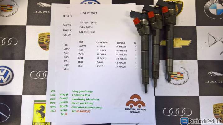 Kuro purkštukai Mercedes-A160,A180,A200,B180,B200, Smart-Forfour. 0445110167