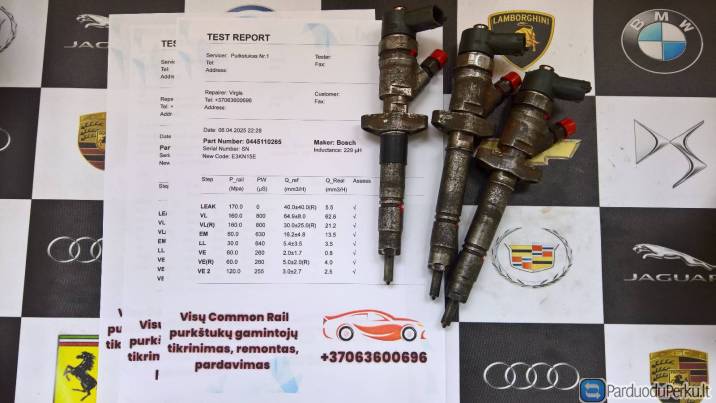 Kuro purkštukai Nissan,Opel,Renault. 0445110265