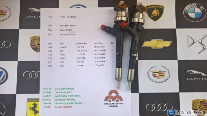 Kuro purkštukai Opel-Astra,Corsa,Meriva,Zafira. 8-97376270-1