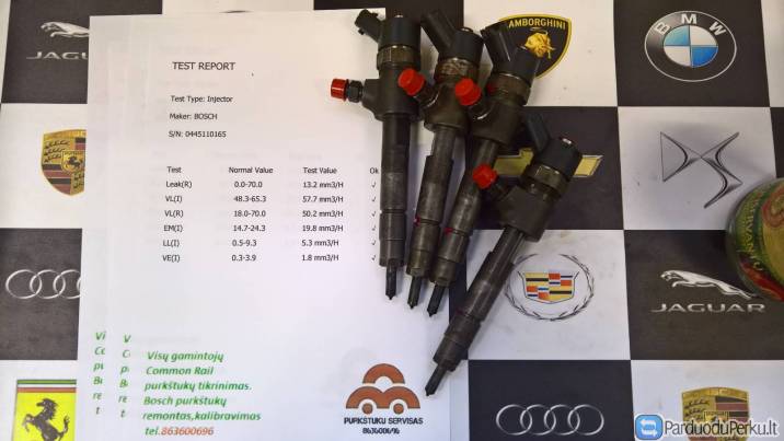 Kuro purkštukai Opel-Astra,Signum,Vectra,Zafira,Saab-9-3. 0445110165