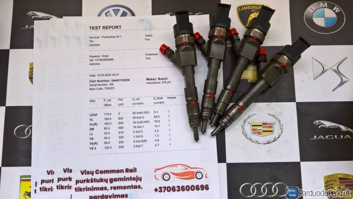 Kuro purkštukai Renault-Grand Scenic,Laguna,Megane,Scenic,Suzuki-Grand Vitara. 0445110230