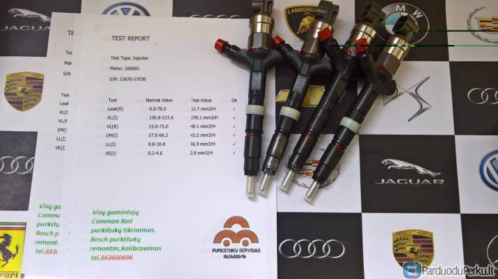 Kuro purkštukai Toyota Avensis,Avensis Verso,Previa,Rav4. 23670-27030