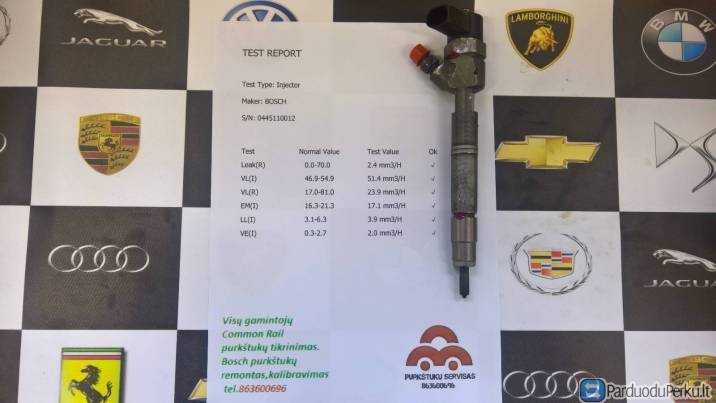 Kuro purkštukai Mercedes-C200,C220,E200, E220,V200,V220,Vito. 0445110012