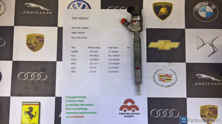 Kuro purkštukas Mercedes-Sprinter, V200, V220, Vito . 0445110106