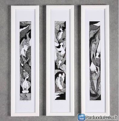 L. Keruckaitės grafikos darbai Triptikas