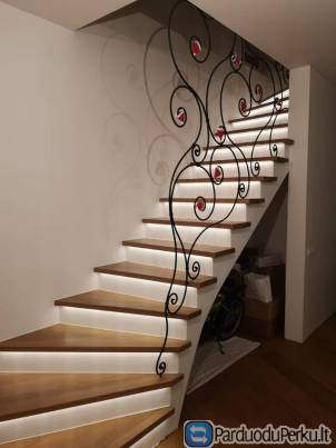 Laiptai iš medžio namams