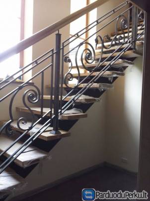 Laiptai, turėklai, stoginės, vartai